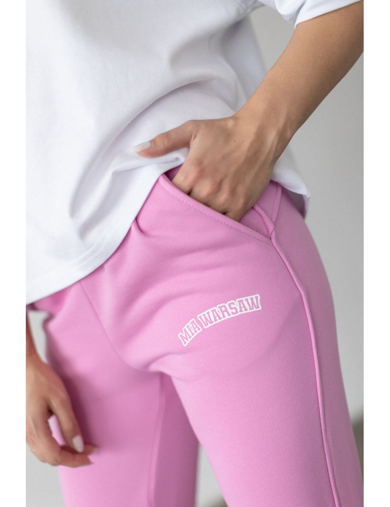 Spodnie Slim Pink